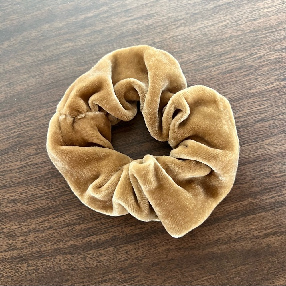 Natural Dyed Velvet Scrunchy